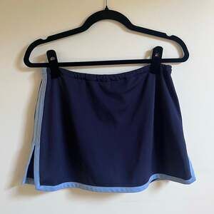 Athletech Women's Athletic Skort Size S Navy Blue Light Blue Trim Tennis Golf